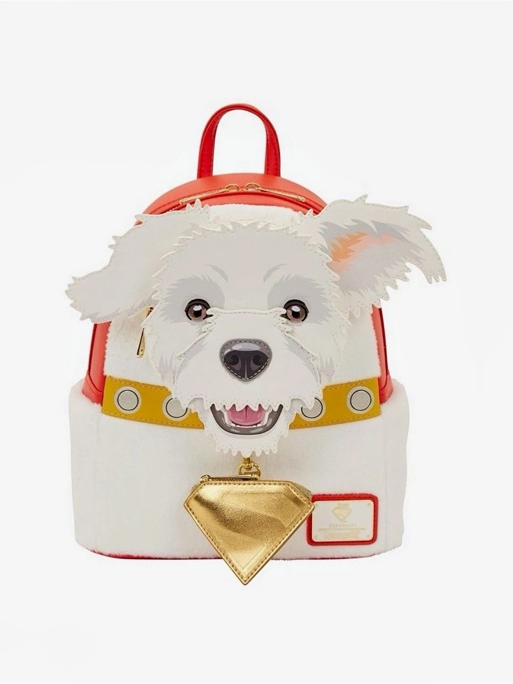 Loungefly Marvel Supergirl Dog Cosplay Mini Backpack Red & White NWT